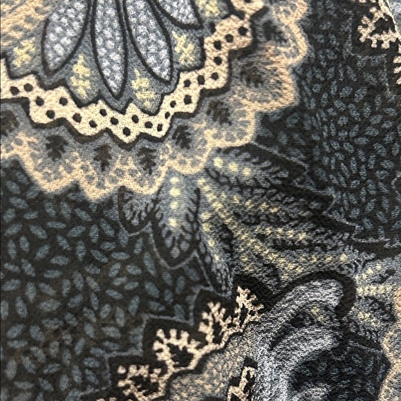 🐾Cinq à Sept Black and Blue plume print raven blue multi size S NWT - Picture 8 of 11